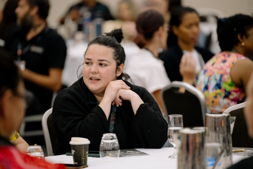 Delegate seated at Aboriginal Health Conference